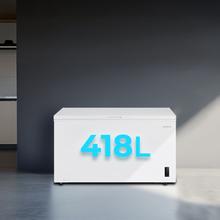 Bolero CoolMarket Chest 418P White D Cecotec - Congelador Horizontal 418L, Cesta con asas, Control Electrónico LED, Ruedas EasyMove, Clase Energética D, UltraContact D-Cool, Dual Function, Puerta ZeroG (80º-30º) y Fast Freezing.