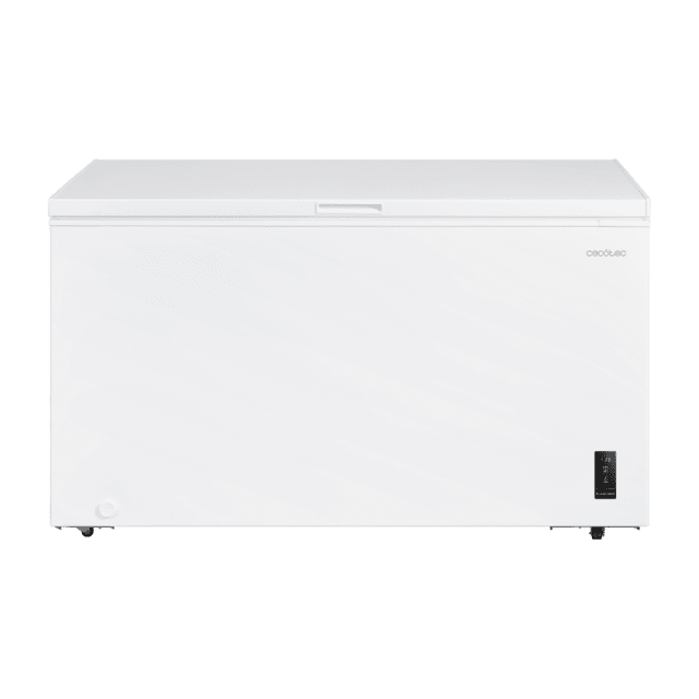 Bolero CoolMarket Chest 418P White D Cecotec - Congelador Horizontal 418L, Cesta con asas, Control Electrónico LED, Ruedas EasyMove, Clase Energética D, UltraContact D-Cool, Dual Function, Puerta ZeroG (80º-30º) y Fast Freezing.