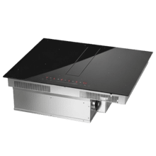 Bolero Squad IH 4200 FullFlex ShieldGlass Placa de inducción de 2 zonas FullFlex con campana extractora integrada de 60cm, acabado ShieldGlass, potencia máx. de 7200W, 9 niveles con función Booster, Temporizador, Indicador residual de calor, Kid Lock, Apagado de seguridad automático, Succión de 531,1m3/H,  3 velocidades de succión con función Booster, control automático de campana,  filtros de carbono, Clase A, Touch Slider Control.