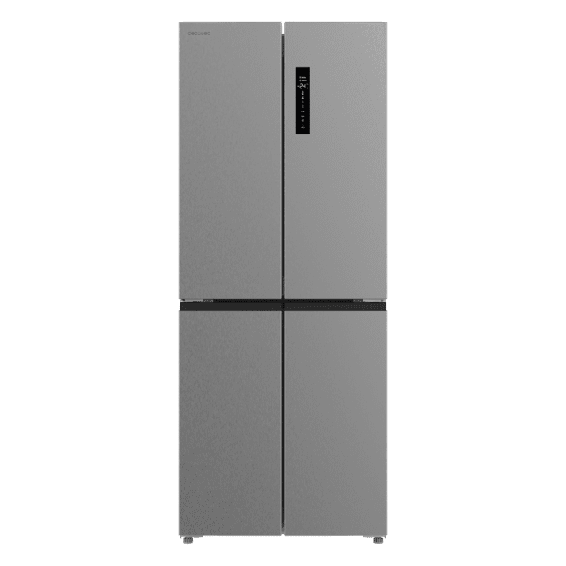 Bolero CoolMarket 4D 394 Inox E Frigorífico 4 Puertas, Capacidad 394 Litros, Compresor Inverter, Cajón Temperatura Variable, NoFrost, MultiAirFlow, ATT Antibacterias, Funciones FastCool y FastFreeze, Modo Vacaciones, Alarma puerta, Apertura Fácil a 90º,  Clase E, Display Exterior