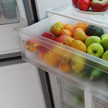 Bolero CoolMarket 4D 394 Inox E Frigorífico 4 Puertas, Capacidad 394 Litros, Compresor Inverter, Cajón Temperatura Variable, NoFrost, MultiAirFlow, ATT Antibacterias, Funciones FastCool y FastFreeze, Modo Vacaciones, Alarma puerta, Apertura Fácil a 90º,  Clase E, Display Exterior
