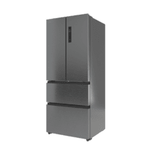 Bolero CoolMarket F2D 403 Inox E Frigorífico Puerta Francesa, Extra Capacidad Max Inside 403 Litros, Compresor Inverter, Cajón Temperatura Variable FreshNessFlexHub, Función Iónica ATT Antibacterias, NoFrost, Funciones SuperCool y SuperFreeze, Display digital exterior, Modo Vacaciones