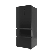 Bolero CoolMarket F2D 403 Dark E Frigorífico Puerta Francesa, Extra Capacidad Max Inside 403 Litros, Compresor Inverter, Cajón Temperatura Variable FreshNessFlexHub, Función Iónica ATT Antibacterias, NoFrost, Funciones SuperCool y SuperFreeze, Display digital exterior, Modo Vacaciones