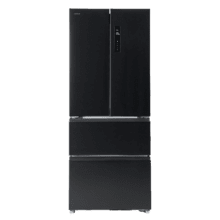 Bolero CoolMarket F2D 403 Dark E Frigorífico Puerta Francesa, Extra Capacidad Max Inside 403 Litros, Compresor Inverter, Cajón Temperatura Variable FreshNessFlexHub, Función Iónica ATT Antibacterias, NoFrost, Funciones SuperCool y SuperFreeze, Display digital exterior, Modo Vacaciones