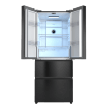 Bolero CoolMarket F2D 403 Dark E Frigorífico Puerta Francesa, Extra Capacidad Max Inside 403 Litros, Compresor Inverter, Cajón Temperatura Variable FreshNessFlexHub, Función Iónica ATT Antibacterias, NoFrost, Funciones SuperCool y SuperFreeze, Display digital exterior, Modo Vacaciones