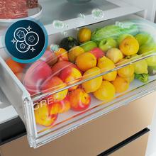 Bolero CoolMarket FD 420 Inox E Frigorífico Puerta Francesa, Extra Capacidad Max Inside 420 Litros, Compresor Inverter, Cajón Frutas y Verduras, Función Iónica ATT Antibacterias, NoFrost, Funciones SuperCool y SuperFreeze, Display digital exterior, Modo Vacaciones
