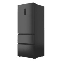 Bolero CoolMarket FD 420 Dark E Frigorífico Puerta Francesa, Extra Capacidad Max Inside 420 Litros, Compresor Inverter, Cajón Frutas y Verduras, Función Iónica ATT Antibacterias, NoFrost, Funciones SuperCool y SuperFreeze, Display digital exterior, Modo Vacaciones