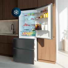 Bolero CoolMarket FD 420 Dark E Frigorífico Puerta Francesa, Extra Capacidad Max Inside 420 Litros, Compresor Inverter, Cajón Frutas y Verduras, Función Iónica ATT Antibacterias, NoFrost, Funciones SuperCool y SuperFreeze, Display digital exterior, Modo Vacaciones