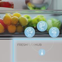 Bolero CoolMarket F2D 458 SBI Inox E Frigorífico Puerta Francesa de 4 Puertas Semi-Integrable, 458 Litros, Ventilación Frontal, MetalFlexCooling, Cajón Temperatura Independiente (-1ºC, -3ºC y  +4ºC), Esterilización Iónica, Compresor Inverter, Súper Capacidad Max Inside, NoFrost, MultiAirFlow, Silencioso 37dB, SuperCool y SuperFreeze, Modo Vacaciones
