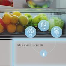 Bolero CoolMarket F2D 458 SBI Black Glass D Frigorífico Puerta Francesa de 4 Puertas Cristal Negro PerfectFit, 458 Litros, Ventilación Frontal, MetalFlexCooling, Cajón Temperatura Independiente (-1ºC, -3ºC y  +4ºC), Esterilización Iónica, Compresor Inverter, Extra Capacidad, NoFrost, MultiAirFlow, Silencioso 37dB, Fast Cooling y Fast Freezing, Modo Vacaciones