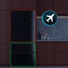 Bolero CoolMarket F2D 458 SBI Black Glass D Frigorífico Puerta Francesa de 4 Puertas Cristal Negro PerfectFit, 458 Litros, Ventilación Frontal, MetalFlexCooling, Cajón Temperatura Independiente (-1ºC, -3ºC y  +4ºC), Esterilización Iónica, Compresor Inverter, Extra Capacidad, NoFrost, MultiAirFlow, Silencioso 37dB, Fast Cooling y Fast Freezing, Modo Vacaciones