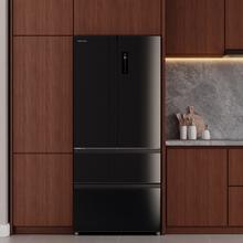 Bolero CoolMarket F2D 458 SBI Black Glass D Frigorífico Puerta Francesa de 4 Puertas Cristal Negro PerfectFit, 458 Litros, Ventilación Frontal, MetalFlexCooling, Cajón Temperatura Independiente (-1ºC, -3ºC y  +4ºC), Esterilización Iónica, Compresor Inverter, Extra Capacidad, NoFrost, MultiAirFlow, Silencioso 37dB, Fast Cooling y Fast Freezing, Modo Vacaciones