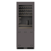 Bolero CoolSilver Combi BI 437 Maestre Elite: Frigorífico Vinoteca Puertas French Door Integrable Premium 3 Zonas con Acabado Elite Grey, Ventilación Frontal-Inferior, Profundidad Inferior a 60cm, Estantes de Roble Ajustables, Maridaje HUB, cajón Roble HUB, Tanque de Agua para Control de Humedad, Pure CoolMatrix, LCD Full Color Display, Total NoFrost y Compresor Inverter Plus