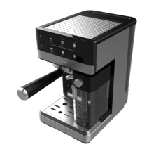Power Espresso 20 Touch & Cream Cafetera semiautomática táctil con depósito de leche.