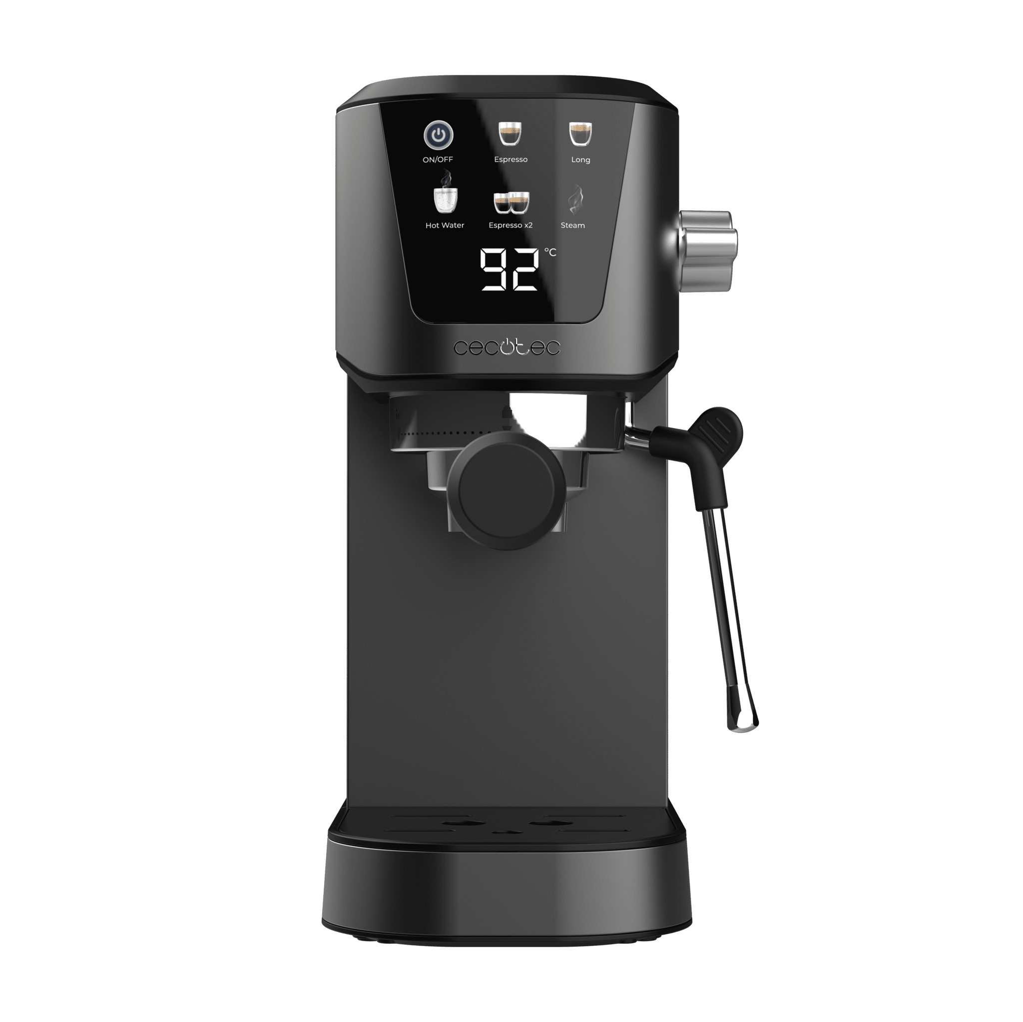 Produktbild von Cecotec Power Espressomaschine – 20 Bar, 1350 W, 20 Mahlstufen, 1,7 L Tank, 150 G Bohnen, Touchscreen & Thermoblock