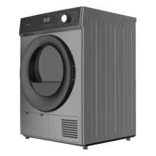 Bolero Dresscode Dry 8330 Steel Sèche-linge en acier inoxydable avec pompe à chaleur d’une capacité de 8 kg, classe E (avant A++), 15 programmes, avec séchage automatique, Repassage facile, Stop&Go, fonction Silence, Delay Start et KidLock