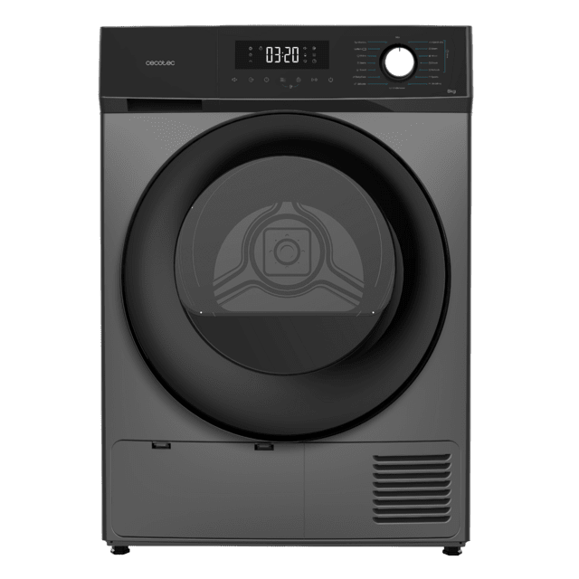 Bolero Dresscode Dry 8330 Steel Sèche-linge en acier inoxydable avec pompe à chaleur d’une capacité de 8 kg, classe E (avant A++), 15 programmes, avec séchage automatique, Repassage facile, Stop&Go, fonction Silence, Delay Start et KidLock