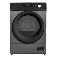 Bolero Dresscode Dry 8330 Steel Sèche-linge en acier inoxydable avec pompe à chaleur d’une capacité de 8 kg, classe E (avant A++), 15 programmes, avec séchage automatique, Repassage facile, Stop&Go, fonction Silence, Delay Start et KidLock