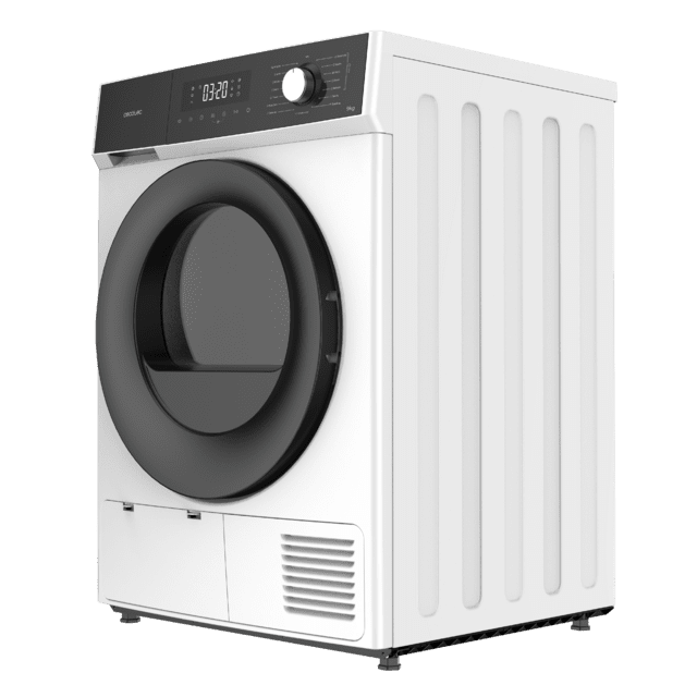 Bolero Dresscode Dry 9330 Secadora bomba de calor blanca con capacidad de 9kg, clase E (equivalente a clase A++), 15 programas y funciones como secado automático, Planchado Fácil, Stop&Go, Silence, Delay Start y KidLock