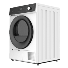 Bolero Dresscode Dry 9330 Secadora bomba de calor blanca con capacidad de 9kg, clase E (equivalente a clase A++), 15 programas y funciones como secado automático, Planchado Fácil, Stop&Go, Silence, Delay Start y KidLock