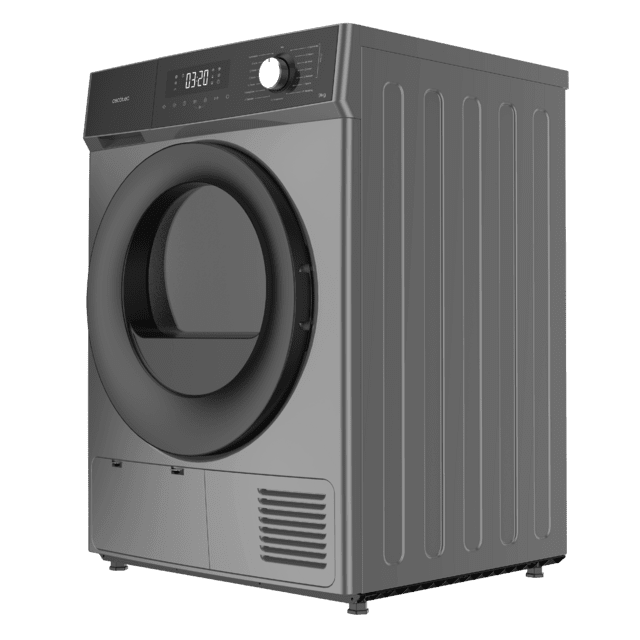 Bolero Dresscode Dry 9330 Steel Secadora bomba de calor steel con capacidad de 9kg, clase E (equivalente a clase A++), 15 programas y funciones como secado automático, Planchado Fácil, Stop&Go, Silence, Delay Start y KidLock