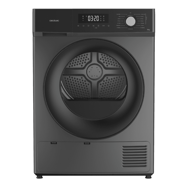 Bolero Dresscode Dry 9330 Steel Secadora bomba de calor steel con capacidad de 9kg, clase E (equivalente a clase A++), 15 programas y funciones como secado automático, Planchado Fácil, Stop&Go, Silence, Delay Start y KidLock