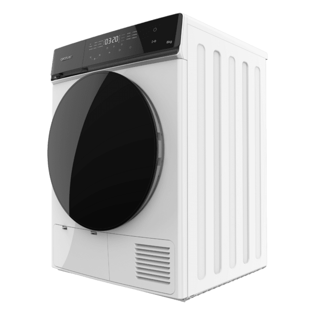 Bolero DressCode Dry 8400 Max+ Secadora Bomba de calor blanca con 8 kg de capacidad, Clase E (antigua clase A++), Full Touch Control, 15 programas, secado automático, Planchado Fácil, Stop&Go, tambor inox, función Silence, Delay Start y KidLock