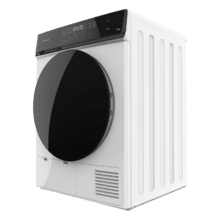 Bolero DressCode Dry 8400 Max+ Secadora Bomba de calor blanca con 8 kg de capacidad, Clase E (antigua clase A++), Full Touch Control, 15 programas, secado automático, Planchado Fácil, Stop&Go, tambor inox, función Silence, Delay Start y KidLock
