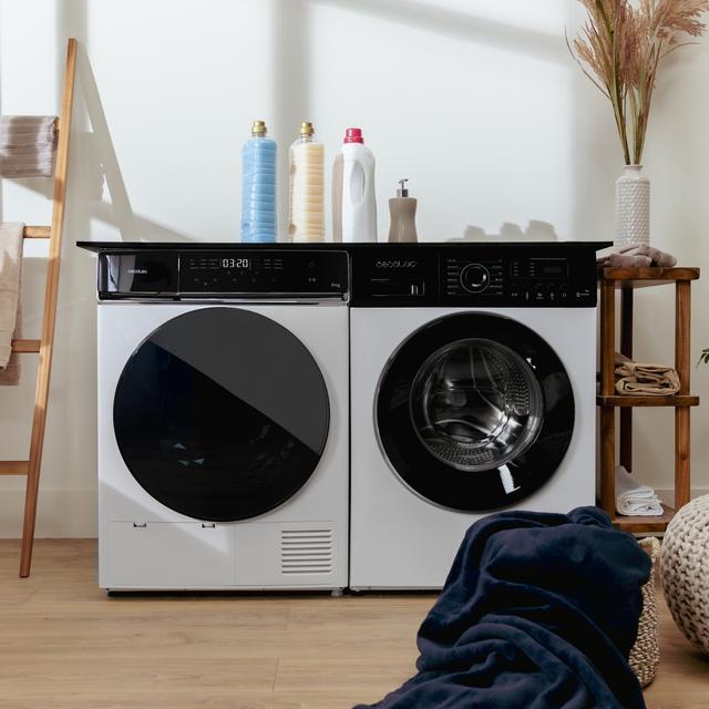 Bolero DressCode Dry 8400 Max+ Secadora Bomba de calor blanca con 8 kg de capacidad, Clase E (antigua clase A++), Full Touch Control, 15 programas, secado automático, Planchado Fácil, Stop&Go, tambor inox, función Silence, Delay Start y KidLock