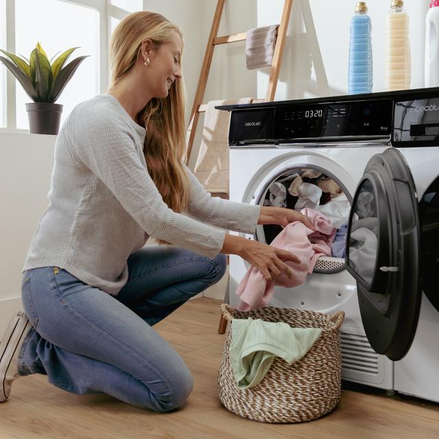 Bolero DressCode Dry 8400 Max+ Secadora Bomba de calor blanca con 8 kg de capacidad, Clase E (antigua clase A++), Full Touch Control, 15 programas, secado automático, Planchado Fácil, Stop&Go, tambor inox, función Silence, Delay Start y KidLock