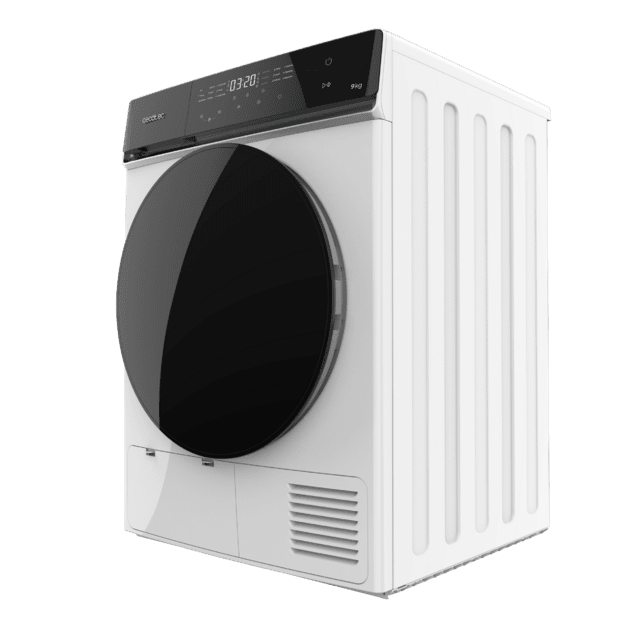 Bolero DressCode Dry 9400 Máquina de secar roupa Bomba de calor  branca de 9 kg, classe E (antiga classe A++), controlo Full Touch, 15 programas, secagem automática, engomar fácil, Stop&Go, tambor em aço inoxidável, função Silêncio, início retardado, KidLock