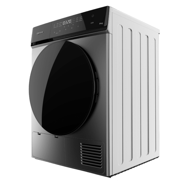 Bolero DressCode Dry 9400 Steel Secadora Bomba de calor steel de 9 kg, Clase E (antigua clase A++), Full Touch control, 15 programas, secado automático, Planchado Fácil, Stop&Go, tambor inox, función Silence, Delay Start, KidLock