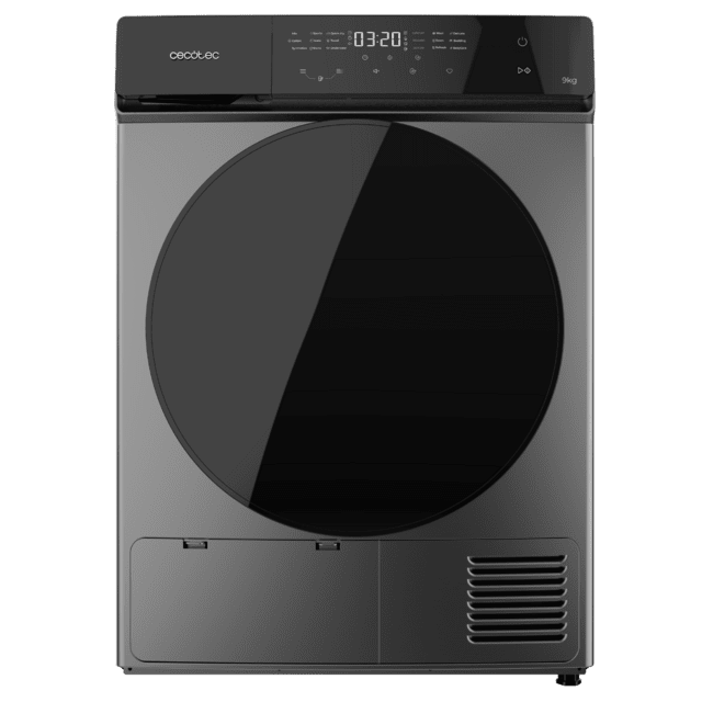 Bolero DressCode Dry 9400 Steel Secadora Bomba de calor steel de 9 kg, Clase E (antigua clase A++), Full Touch control, 15 programas, secado automático, Planchado Fácil, Stop&Go, tambor inox, función Silence, Delay Start, KidLock