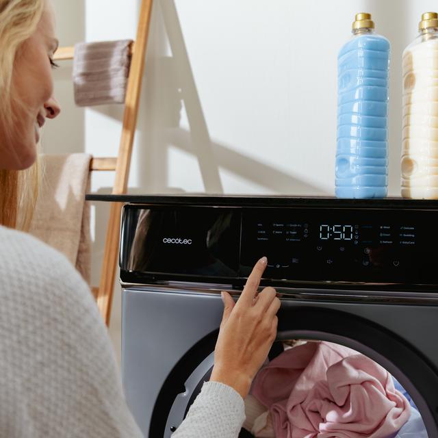 Bolero DressCode Dry 8400 Inverter Steel Secadora Bomba de calor steel de 8 kg, Clase C (antigua clase A+++), Motor Inverter Plus, Full Touch control, 15 programas, secado automático, giro bidireccional del tambor, Planchado Fácil, Stop&Go, tambor inox, función Silence, Delay Start y KidLock