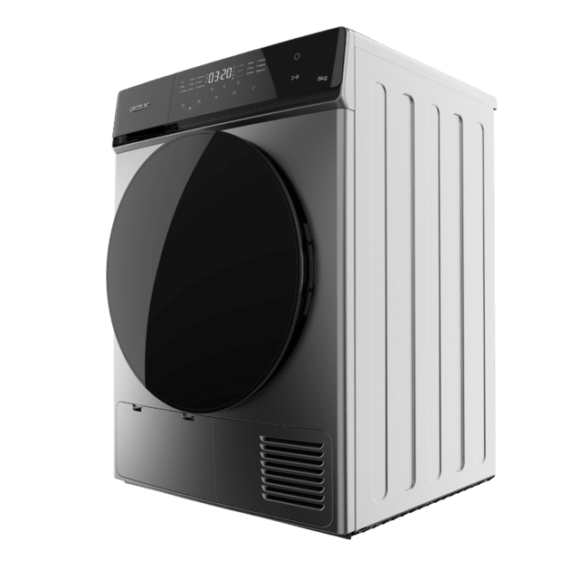 Bolero DressCode Dry 8400 Inverter Steel Secadora Bomba de calor steel de 8 kg, Clase C (antigua clase A+++), Motor Inverter Plus, Full Touch control, 15 programas, secado automático, giro bidireccional del tambor, Planchado Fácil, Stop&Go, tambor inox, función Silence, Delay Start y KidLock