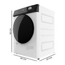 Bolero DressCode Dry 10355 Secadora bomba de calor blanca con capacidad de 10kg, clase E (Equivalente a clase A++), 14 programas con secado automático y funciones Spa Care, Planchado fácil, Pro Care, 4 niveles de intensidad de secado, tambor inox y Diamond Care, Delay Start, Stop&Go, KidLock y accesorio para zapatos