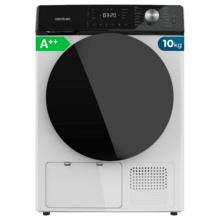 Bolero DressCode Dry 10355 Secadora bomba de calor blanca con capacidad de 10kg, clase E (Equivalente a clase A++), 14 programas con secado automático y funciones Spa Care, Planchado fácil, Pro Care, 4 niveles de intensidad de secado, tambor inox y Diamond Care, Delay Start, Stop&Go, KidLock y accesorio para zapatos