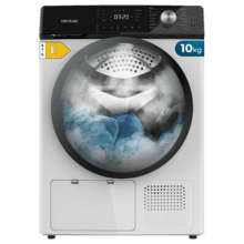 Bolero DressCode Dry 10355 Secadora bomba de calor blanca con capacidad de 10kg, clase E (Equivalente a clase A++), 14 programas con secado automático y funciones Spa Care, Planchado fácil, Pro Care, 4 niveles de intensidad de secado, tambor inox y Diamond Care, Delay Start, Stop&Go, KidLock y accesorio para zapatos