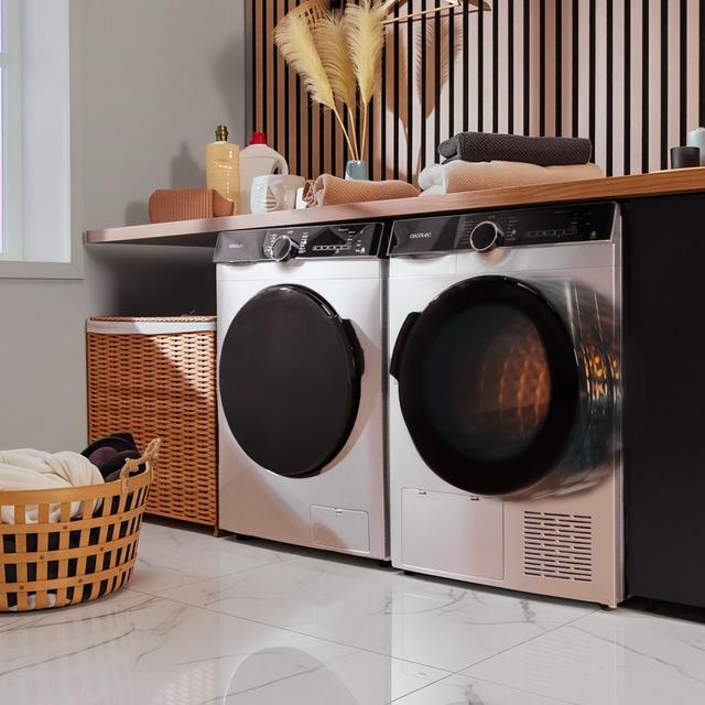 Bolero DressCode Dry 10505 Inverter Secadora bomba de calor color steel con capacidad de 10kg, clase C (equivalente a clase A+++), Motor Inverter Plus, certificación Woolmark, 14 programas, y funciones UV Care y Planchado Fácil