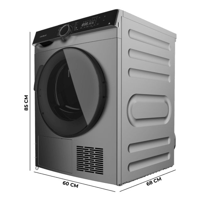 Bolero DressCode Dry 10505 Inverter Steel Secadora bomba de calor con capacidad de 10kg, clase C (equivalente a clase A+++), Motor Inverter Plus, certificación Woolmark, 14 programas, y funciones UV Care y Planchado Fácil