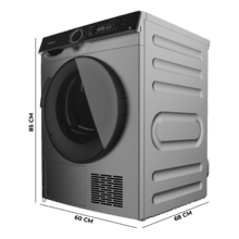 Bolero DressCode Dry 10505 Inverter Steel Secadora bomba de calor con capacidad de 10kg, clase C (equivalente a clase A+++), Motor Inverter Plus, certificación Woolmark, 14 programas, y funciones UV Care y Planchado Fácil