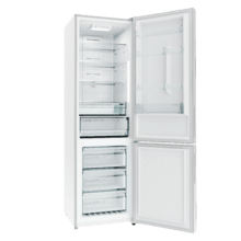 Bolero CoolMarket Combi 356i White E Réfrigérateur Combi blanc, 356 L, largeur 59,5 cm, hauteur 200 cm, Total NoFrost, Multi Airflow, congélation rapide, FreshnessFlex HUB, HumidityFlex HUB et porte réversible - Éclairage LED et affichage intérieur