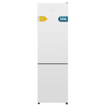 Bolero CoolMarket Combi 356i White E Réfrigérateur Combi blanc, 356 L, largeur 59,5 cm, hauteur 200 cm, Total NoFrost, Multi Airflow, congélation rapide, FreshnessFlex HUB, HumidityFlex HUB et porte réversible - Éclairage LED et affichage intérieur