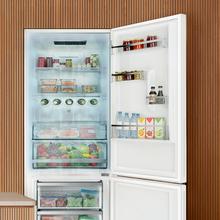 Bolero CoolMarket Combi 356i White E Réfrigérateur Combi blanc, 356 L, largeur 59,5 cm, hauteur 200 cm, Total NoFrost, Multi Airflow, congélation rapide, FreshnessFlex HUB, HumidityFlex HUB et porte réversible - Éclairage LED et affichage intérieur