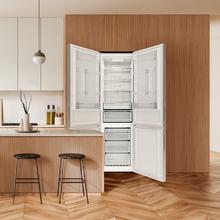 Bolero CoolMarket Combi 356i Inox E Cecotec Bolero CoolMarket Combi 356i Inox E - Frigorífico Combi Acero Inoxidable, 356L, Ancho 59,5cm, Alto 200cm, Total NoFrost, Multi Airflow, Fast Freezing, FreshnessFlex HUB, HumidityFlex HUB y Puerta Reversible - Iluminación LED y Display Interior