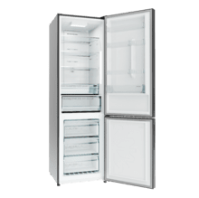 Bolero CoolMarket Combi 356i Inox E Cecotec Bolero CoolMarket Combi 356i Inox E - Frigorífico Combi Acero Inoxidable, 356L, Ancho 59,5cm, Alto 200cm, Total NoFrost, Multi Airflow, Fast Freezing, FreshnessFlex HUB, HumidityFlex HUB y Puerta Reversible - Iluminación LED y Display Interior