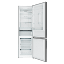 Bolero CoolMarket Combi 356i Inox E Cecotec Bolero CoolMarket Combi 356i Inox E - Frigorífico Combi Acero Inoxidable, 356L, Ancho 59,5cm, Alto 200cm, Total NoFrost, Multi Airflow, Fast Freezing, FreshnessFlex HUB, HumidityFlex HUB y Puerta Reversible - Iluminación LED y Display Interior