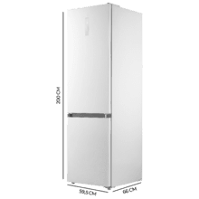 Bolero CoolMarket Combi 405 WL Elite Lunar Stone D - Frigorífico Combi Lunar Stone con interior Elite Grey y MAX INSIDE, MetalFlex Cooling, Fresh Flex, Elite Grey, ADF+ Antiolores, Display Full Color, Total NoFrost, Puerta Reversible, Compresor Inverter Plus, Ultra Silencioso 37dB, Modo ECO, Ultra Fast Freezing, Fast Cooling, Clase Energética D