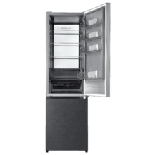Bolero CoolMarket Combi 405 WL Elite Silex Stone D - Frigorífico Combi Silex Stone con interior Elite Grey y MAX INSIDE, MetalFlex Cooling, Fresh Flex, Elite Grey, ADF+ Antiolores, Display Full Color, Total NoFrost, Puerta Reversible, Compresor Inverter Plus, Ultra Silencioso 37dB, Modo ECO, Ultra Fast Freezing, Fast Cooling, Clase Energética D
