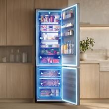 Bolero CoolMarket Combi 405 WL Elite Graphite Stone D - Frigorífico Combi Graphite Stone con interior Elite Grey y MAX INSIDE, MetalFlex Cooling, Fresh Flex, Elite Grey, ADF+ Antiolores, Display Full Color, Total NoFrost, Puerta Reversible, Compresor Inverter Plus, Ultra Silencioso 37dB, Modo ECO, Ultra Fast Freezing, Fast Cooling, Clase Energética D